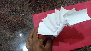 We made biggest paper ladder one side || कागज़ की बड़ी सीढ़ी एक तरफ बनाई