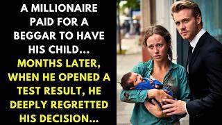 A MILLIONAIRE PAID FOR A BEGGAR TO HAVE HIS CHILD... MONTHS LATER, WHEN HE OPENED A TEST RESULT...