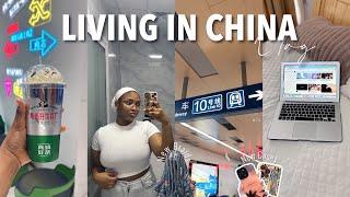 LIVING IN CHINA VLOG:Day in my life in Beijing ,Unboxing, passport, unwinding,modeling,new braid