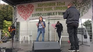 Mya-Rose Craig AKA Birdgirl Speaking at the #PeoplesWalkforWildlife