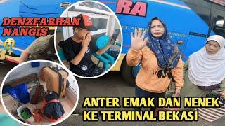 ANTAR EMAK DAN NENEK KE TERMINAL BEKASI MAU PULANG LAMPUNG