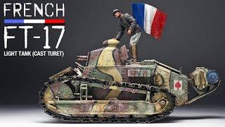 FRENCH FT-17 - Part 2 - 1/35 MENG - Tank Model - [ Painting weathering ]