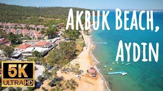 Akbuk Beach, AYDIN - DRONE 5K FOOTAGE - AUGUST 2022