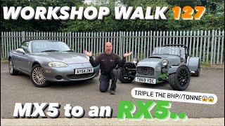 Ep 127 - TRANSFORM a rusty MX5 into a SUPERCAR INDY RX5!! #kitcar #mx5 #rx5 #mazda #transform