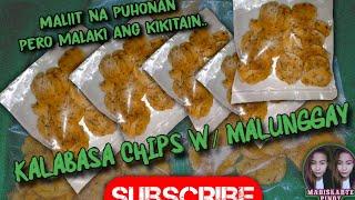 KALABASA CHIPS WITH MALUNGGAY| PANG NEGOSYO IDEA| COSTING| maliit na puhonan malaki ang kita.