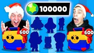 100.000 GEMS MEGA BOX OPENING BATTLE! 10x LEGENDÄRER BRAWLER!  Brawl Stars deutsch