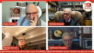 WAR ROOM di Enrico Cisnetto con Raffaele Bonanni, Gianfranco Pasquino e Maurizio Sacconi