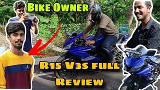 R15 v3s 2024 Full Review | Loud Exhaust Sound | raide review | R15 power |Yamaha engine  Tamil