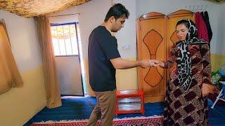 "Preparing a room for Asghar's family by Mohammad and Razia"