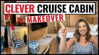 17 Smart Cruise Cabin Organization Tips, Tricks & Secrets *with cabin tour*