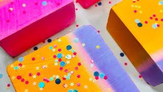 Ombré Dyed Gym Chalk || Soft & Glassy || ASMR