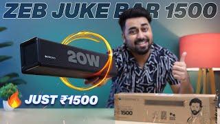 Best Soundbar Under 1500 in 2023  Zebronics ZEB Juke Bar 1500 Review  (20W) 