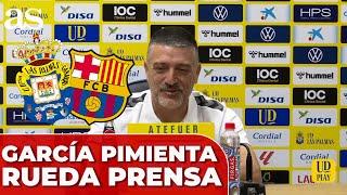 RUEDA DE PRENSA GARCÍA PIMIENTA | UD LAS PALMAS - FC BARCELONA