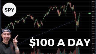 How To Swing Trade $SPY For A Living | $100 A Day