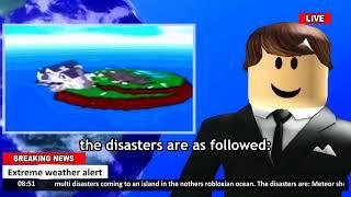 Bloxburg news a.k.a. "some dumb idiot has put the weather machine on 7" meme from video by @Buur