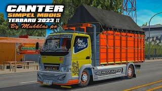 SHARE!! MOD TRUCK CANTER SIMPEL MBOIS TERBARU 2023 || MOD BUSSID TERBARU