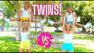 Twin Acro Challenge!! With the Rybka Twins & Taytum & Oakley!