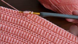 Easy Crochet Baby Blanket Knitting  For Beginners... Yapımı Kolay Tığ İşi Battaniye Örgü Modeli...