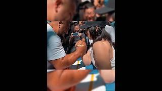 Levan vs Japanese champion girl #shorts #armwrestling #trendingshorts #trending #edit #sports