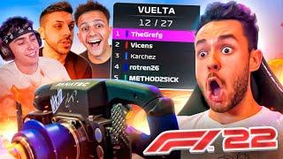 MI MEJOR CARRERA DE F1 2022 VS STREAMERS ¡MUNDIAL DE AMPETER! - TheGrefg