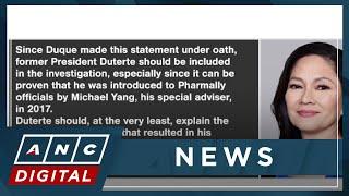 Senator Hontiveros urges Ombudsman to investigate Duterte in Pharmally probe | ANC