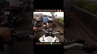 gt650 loud exhaust in traffic        #gt650loudexhaust  #duke