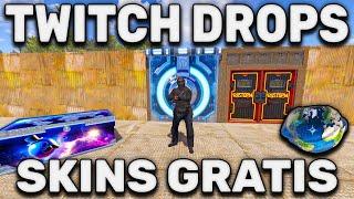 TWITCH DROPS GLOBAL WARFARE RUST ENSEÑANDO LAS SKINS ( DROPS GRATIS )