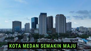 Kota Medan Terbaru 2023 dari Udara dengan Drone, Kota Terbesar di Sumatra Utara