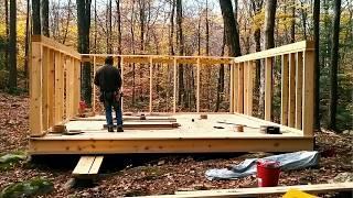 Building a Wooden Cabin in the Forest | DIY | by @TheOffGridExperience