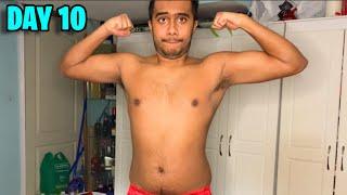 HardGainer Winter Bulk Day 10 - Biceps, Back & Neck (Home Workout)