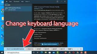 How to change keyboard language windows 10