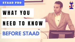 What you need to know before learning STAAD | STAAD Pro for Beginners