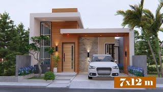 Desain  Rumah Minimalis Modern 7x12 m