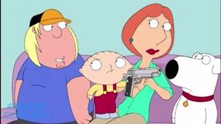 Family Guy - Evil Stewie Holds His Family Hostage