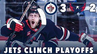 PLAYOFFS CLINCHED - Jets Beat Capitals 3-2 in OT! (Game Recap + Highlights)