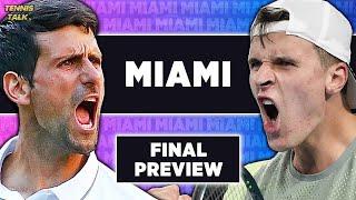 Djokovic vs Mensik | ATP Miami 2025 Final | Tennis Talk Preview