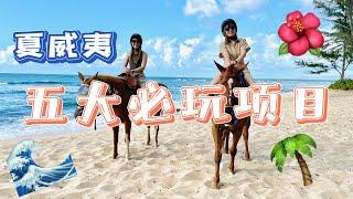 [ENG SUB]夏威夷五大必玩户外活动 旅游攻略 玩什么 经费多少 适合一家大小？OAHU Hawaii FIVE MUST TRY ACTIVISTS