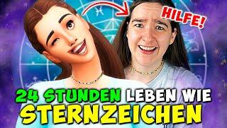 24 STUNDEN leben wie mein STERNZEICHEN in Sims 4 und in ECHT!!  Die Sims 4 Nesmeralda