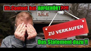 Hat Kfz.Content aufgehört??!! Das Statement und neue Updates!