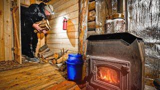 My winter hikes: EXTREME COLD, hiding from the SNOWFALL, found a HERMIT's HUT