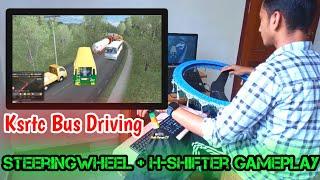 Steering Wheel + H-Shifter Gameplay| Ksrtc | Mallu Garage 2.0