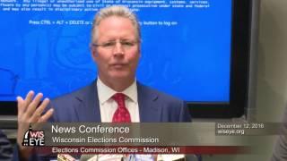 Morning Minute: Wisconsin Elections Commission News Conference on the Recount