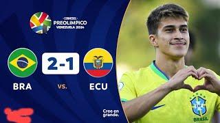 Brazil vs Ecuador 2-1 |HIGHLIGHTS| Olympic Games Venezuela 2024