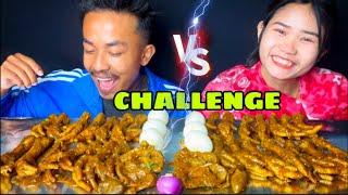 CHICKEN FEET CHALLENGE ||couple mukbang ||challenge video