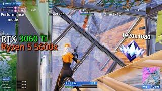 Performance mode, DX11 and DX12. Which one should you use? RTX 3060 Ti + Ryzen 5 5600x | Fortnite