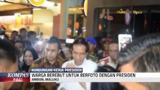 Warga Ambon Rebutan Berfoto dengan Jokowi