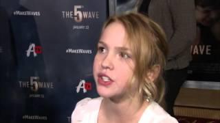 The 5th Wave: Talitha Bateman "Teacup" Red Carpet Movie Interview | ScreenSlam