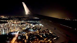 Ночная посадка в Москве Boeing 737-800 Utair