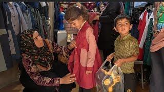 Back to school shopping! Nomadic children prepare to return to school