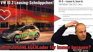 VW ID.3 Leasing-Schnäppchen: Jetzt zuschlagen oder für immer bereuen?